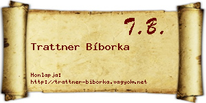 Trattner Bíborka névjegykártya